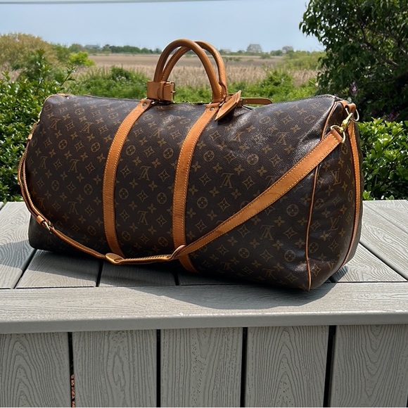 🦁 Louis Vuitton LV Monogram Keepall 60 Bandouliere - Picture 8 of 17